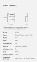 Baseus-Adaptador USB con Bluetooth 5,3, Dongle para PC, portátil, receptor inalámbrico de Audio - details 12