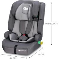 Silla de Coche para Niños Amplia, Suave, Arnés de 5 Puntos, Ajuste de Cabeza, Reductor Modular, Negro - details 19