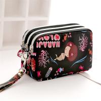 Bolsa de Teléfono Móvil de Estilo Corto para Mujer Bolso de Maquillaje de Moda con Cierre de Cremallera de Tres Capas - details 6