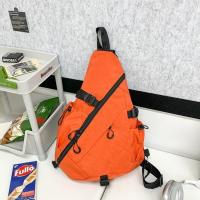 Bolso de pecho de Color sólido para hombre, bolso de hombro de tela Oxford multifuncional de gran capacidad, hombro ajustable, estilo coreano - details 7