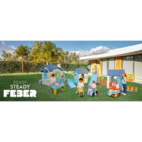 feber casa jardin coche moto quad bateria tobogan agua juego outdoor indoor