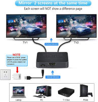 Navceker 4K HDMI Splitter Amplificador de Audio con HDR para PS4, Apple TV, XBox, PS5 - details 1