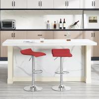 Taburetes de Cocina Giratorios 360° Altura Ajustable con Reposapiés Taburetes Altos con Asiento PVC para Comedor, Salón y Cafetería Negro+Negro - details 24