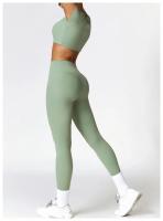 Mallas de Yoga de cintura alta para mujer, pantalones de secado rápido para ejercicio físico, ropa deportiva para gimnasio - details 13
