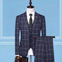 Conjunto de tres piezas de boutique de tendencia informal de negocios, traje + chaleco + pantalones, a juego, atractivo, de alta calidad, 2025 - details 4