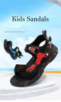 Sandalias deportivas transpirables para niños, zapatos de playa informales, cómodos, de suela suave, antideslizantes, a la moda, de verano - details 2