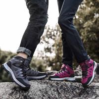 Botas de senderismo impermeables al tobillo para hombre y mujer, zapatos ligeros para exteriores, Trekking, senderos, Armadillo, Montañismo - details 1