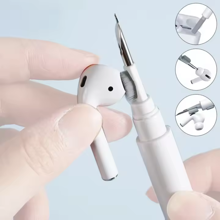 Juego de limpiador de auriculares Bluetooth, bolígrafo de limpieza para cepillos, Herramientas de limpieza de auriculares - 1