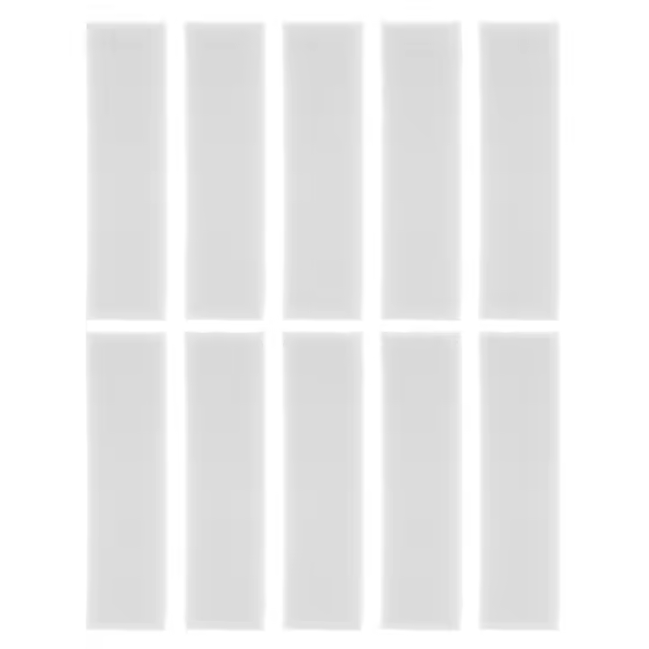 10 x bloques de lijado blancos para diseño de uñas, bloque de pulido de uñas, superficies de pulido, bloque de lima de uñas, herramienta de manicura de decoración de uñas - 1