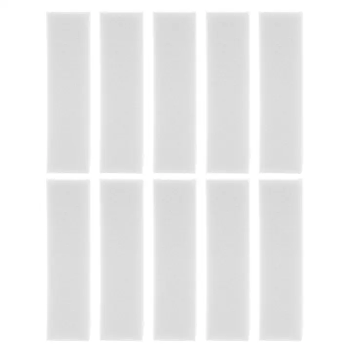 10 x bloques de lijado blancos para diseño de uñas, bloque de pulido de uñas, superficies de pulido, bloque de lima de uñas, herramienta de manicura de decoración de uñas - 1