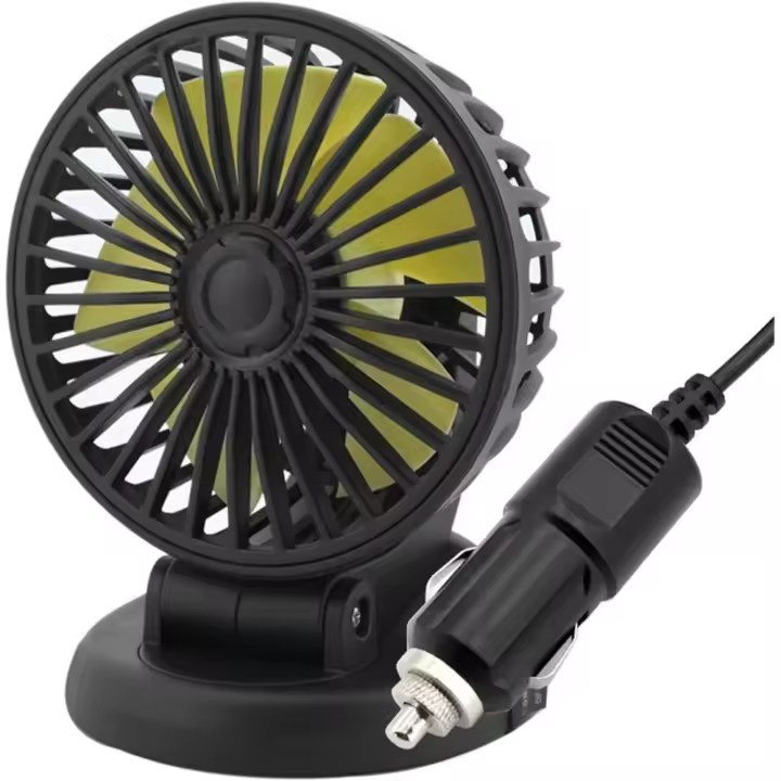 Ventilador Eléctrico para Coche Compatible con Minivehículos Dispositivo de Refrigeración Ajustable de 5/12/24 V Ventilador de Radiador USB de 2 Velocidades Accesorio para Vehículo Reduce la Temperatura (12 V) - 1