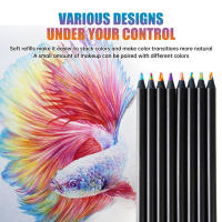 Lápices de arco iris de 8 piezas juego de lápices de 12 colores para niños lápiz de madera multicolor para dibujo suministros escolares - details 2