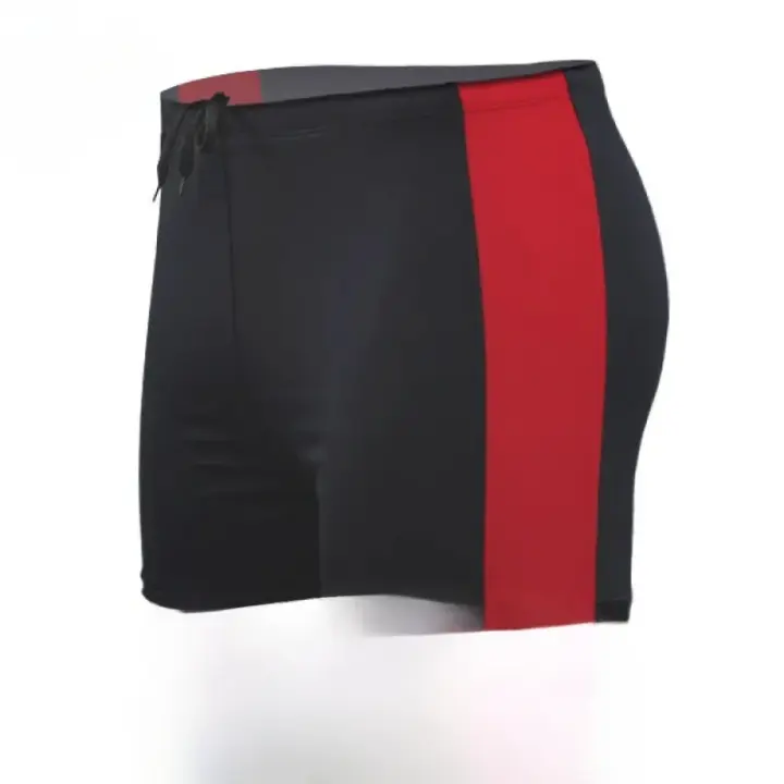Bañadores de talla grande para hombre, traje de baño con logo impreso para playa, parque acuático, traje de baño grande de ángulo plano para adultos, pantalones cortos cómodos y transpirables para verano - 1