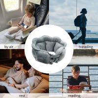 Almohada de viaje inflable en forma de U, almohadilla suave plegable para reposacabezas, ahorra espacio, cómoda almohada para dormir, vértebra Cervical, coche - details 17