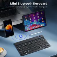 Teclado retroiluminado arcoíris compatible con Bluetooth, teclado de ratón inalámbrico para tableta, Android, iOS, Windows, teléfono iPad, nuevo - details 9