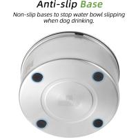 Bol de Agua para Perros de Acero Inoxidable Sin Derrames, Alimentador de Mascotas Lento y Sin Salpicaduras - details 3
