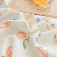 Conjunto de Cama Floral Retro Coreano Sábanas de Algodón Lavado 100%, Funda de Edredón Suave, Funda de Almohada - details 6
