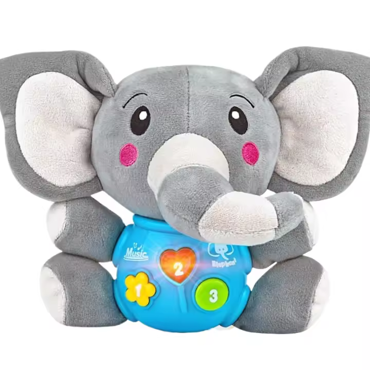 Peluche Lindo Juguete Iluminado para Bebé Musical Adecuado para Niños y Niñas de 0 a 36 Meses - 1