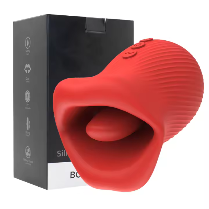 Boquilla Rosa juguete sexual lengua lamer clítoris pezón succión estimulación sexo sexual masajeador vibratorio productos para adultos - 1