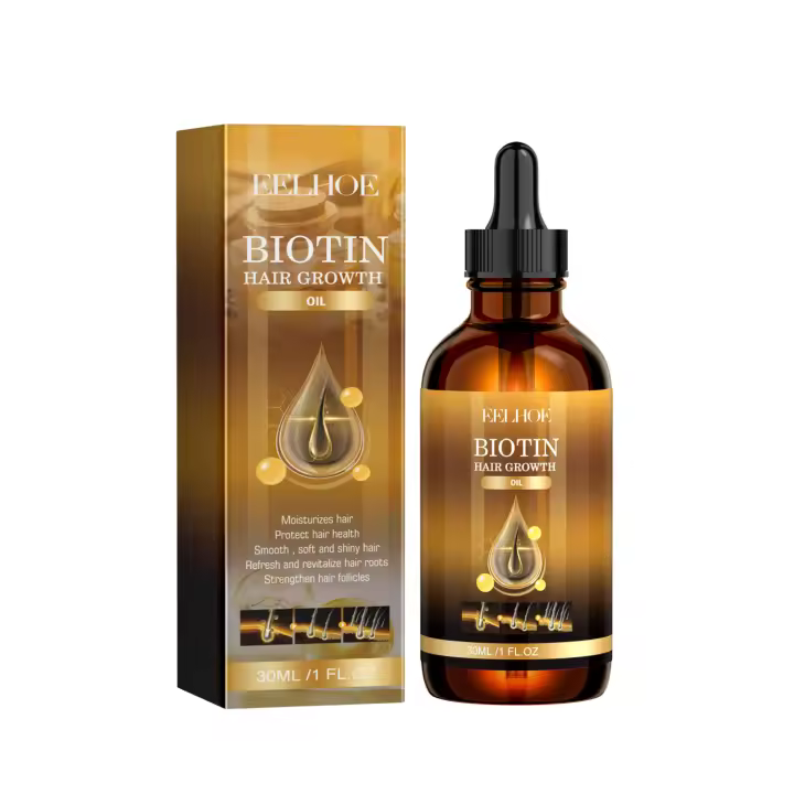 La biotina hidrata profundamente y mejora el cuidado del cuero cabelludo, suaviza el aceite esencial para el cuidado del cabello. - 1