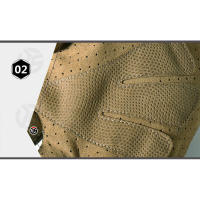 Guantes tácticos de camuflaje con pantalla táctil y dedos para Paintball, bicicleta, tiro, motocicleta, Airsoft, deportes de combate, antideslizantes para hombres - details 6