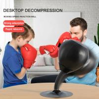 Bola de boxeo de escritorio de PU para aliviar el estrés, bolsa de boxeo de entrenamiento de velocidad de lucha, Muay Tai MMA - details 2