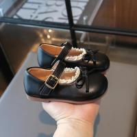 Zapatos de cuero para niños, nuevos zapatos planos para niñas de primavera y otoño con lazo, zapatos informales versátiles de moda de princesa para niños, suela blanda - details 12