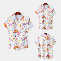 Camisa de manga corta para hombre, Camisa ajustada con estampado de flores fragmentadas, serie CS, primavera y verano, 2024 - details 1