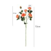 Rosa hidratante Artificial grande, 6 cabezales, simulación de tacto Real, ramas de flores rosas, flor falsa realista hecha a mano - details 0