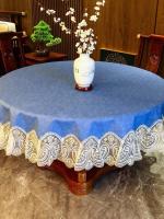 Mantel rectangular de lujo con bordado de encaje, cubierta de mesa redonda, mesa elegante con flores, tela de comedor, pañuelos de mesa - details 10