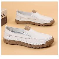 Nuevos zapatos informales de cabeza redonda para hombres, mocasines de cuero para hombres - details 30