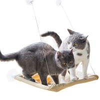 Hamacas para Gatos Percha de Ventana Cama de Gato Montada en la Ventana Ahorradora de Espacio con Ventosas para Mascotas - details 7