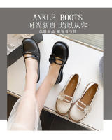 Nueva correa retro flor Doudou zapatos individuales tacón bajo con falda JK versátil casual Mary Jane zapatos - details 1