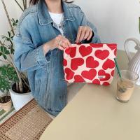 Bolsa de Maquillaje de Peluche con Patrón de Corazón de Gran Capacidad - details 3