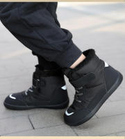 Zapatos de algodón de cabeza ancha para niños, botas de nieve de ocio al aire libre, más terciopelo, botas de algodón gruesas y cálidas - details 3