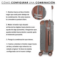 Maleta de Viaje de Cabina 54x36x20cm Equipaje de Mano de Polipropileno con Ruedas Giratorias 360º, Resistente y Ligero. Ideal para Viajar - details 3