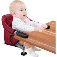 Mesa para Bebé, Trona Portátil Plegable con Arnés de Seguridad, Asiento Enganchable infantil con Bolsa de Transporte para Casa y Viajes (Azul) - details 45