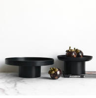 Frutero para encimera - Frutero negro de base alta para almacenar frutas y verduras (10,2 pulgadas de largo) - details 0
