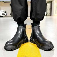 Nuevo Chaussure Femme 2025 antideslizante marca Color mezcla negro hombres blanco cuero verde Oxford botas cortas - details 3