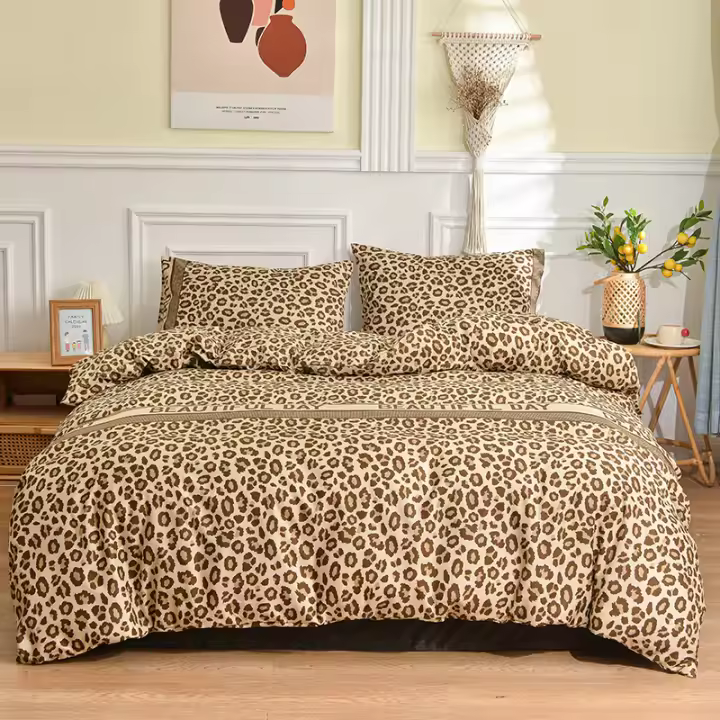 Bonenjoy-funda nórdica con funda de almohada, juego de funda de edredón impresa, funda de cama para el hogar, funda de edredón individual/doble/Queen/King - 1