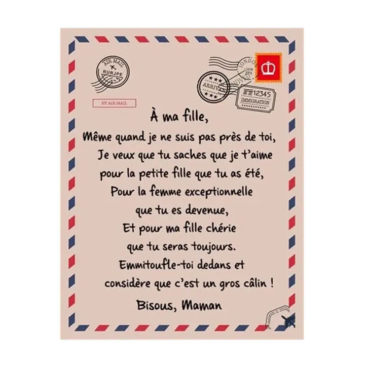 Manta de Franela Cinturón Material Cómodo y Duradero para Regalo de Cumpleaños - 1