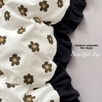 Conjunto de Cama de Algodón Tejido Nube Borde Sombrero de Cama de Cuatro Piezas - details 34