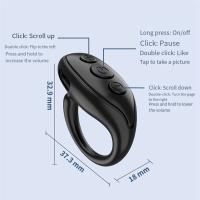 Anillo de Control remoto para la yema del dedo, dispositivo con Bluetooth 5,3, para selfis, fotos, página, volteador, controlador de vídeo para aplicaciones de teléfono - details 1