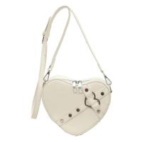 Bolso de hombro vintage Y2K con cadena pequeña para mujer, bolso en forma de corazón, bolso gótico grueso - details 7