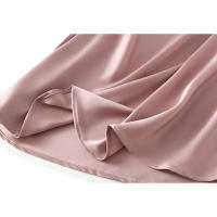 Faldas de satén para mujer, Falda Midi informal de seda, faldas largas de cintura alta - details 14