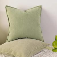 Funda de cojín nórdica gruesa de chenilla, cubierta sólida de 45x45cm para sofá, cama, decoración de sala de estar - details 6