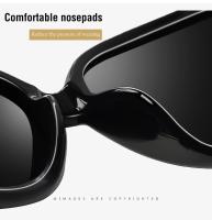 Gafas de sol polarizadas para mujer UV400, gafas con montura de mariposa de diamante Retro, ropa de moda, gafas de protección solar, gafas de sol de viaje para mujer - details 5