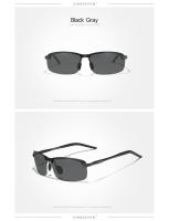 KINGSEVEN-gafas de sol de aluminio para hombre, lentes polarizadas sin montura, diseño Simple, para conducir, de marca, UV400, nueva actualización - details 5
