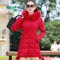 Chaqueta Parka de Invierno para Mujer Cuello Grande de Piel, Abrigo Cálido con Capucha - details 4