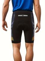 Pantalones cortos elásticos de compresión para ciclismo, transpirables, acolchados con Gel 3D, para hombre - details 4